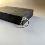 Серебряное кольцо Tiva с натуральным изумрудом 0.74ct, вес изделия 2,21 гр (2167358) 18 размер