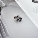 Серебряное кольцо Tiva с натуральным гранатом 2.723ct, вес изделия 4,29 гр (2171454) 17 размер