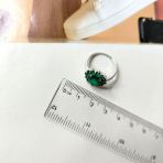 Серебряное кольцо Tiva с натуральным агатом 3.331ct, вес изделия 3,7 гр (2174004) 18 размер