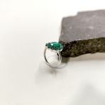 Серебряное кольцо Tiva с натуральным агатом 3.331ct, вес изделия 3,7 гр (2174004) 18 размер