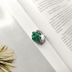 Серебряное кольцо Tiva с натуральным агатом 3.23ct, вес изделия 3,92 гр (2174066) 18.5 размер