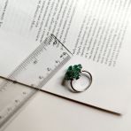 Серебряное кольцо Tiva с натуральным агатом 3.23ct, вес изделия 3,92 гр (2174066) 18.5 размер