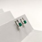 Серебряные серьги Tiva с натуральным агатом 3ct (2174103)