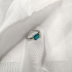 Серебряное кольцо Tiva с изумрудом nano 1.385ct, вес изделия 2,64 гр (2174196) 18 размер