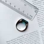 Серебряное кольцо Tiva с изумрудом nano 2.225ct, вес изделия 5,54 гр (2174219) 18.5 размер