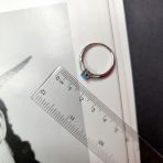 Серебряное кольцо Tiva с опалом 0.3ct, вес изделия 2,27 гр (2174271) 17.5 размер