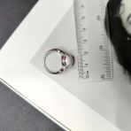 Серебряное кольцо Tiva с опалом 2.24ct, фианитами, вес изделия 4,12 гр (2174332) 18 размер