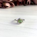 Серебряное кольцо Tiva с Султанит султанитом 1.775ct, вес изделия 3,3 гр (2050926) 17 размер