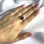 Серебряное кольцо Tiva с натуральным сапфиром 2.313ct, вес изделия 2,52 гр (2061182) 17 размер