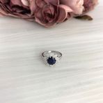 Серебряное кольцо Tiva с натуральным сапфиром 2.275ct, вес изделия 3,52 гр (2073512) 17.5 размер