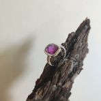 Серебряное кольцо Tiva с александритом 8.6ct, вес изделия 4,46 гр (2144908) 19 размер