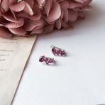 Серебряные серьги Tiva с натуральным рубином 1.313ct (2157823)