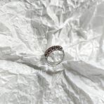 Серебряное кольцо Tiva с натуральным гранатом 1.567ct, вес изделия 2,43 гр (2166511) 17.5 размер