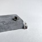 Серебряные серьги Tiva с натуральным гранатом 3.65ct (2166566)