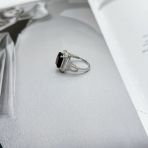 Серебряное кольцо Tiva с натуральным гранатом 4.08ct, вес изделия 3,39 гр (2171577) 17 размер