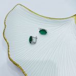 Серебряные серьги Tiva с натуральным агатом 9.69ct (2173649)