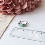 Серебряное кольцо Tiva с натуральным изумрудом 2.633ct, вес изделия 2,85 гр (1803493) 18 размер