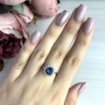 Серебряное кольцо Tiva с мистик топазом 1.737ct, вес изделия 2,99 гр (2017158) 18 размер