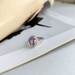 Серебряное кольцо Tiva с натуральным аметистом 2.627ct, вес изделия 3,41 гр (2163312) 17 размер