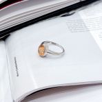 Серебряное кольцо Tiva с Натуральным золотим кварцем 1.787ct, вес изделия 2,6 гр (2165743) 17 размер