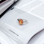 Серебряное кольцо Tiva с Натуральным золотим кварцем 1.787ct, вес изделия 2,6 гр (2165743) 17 размер