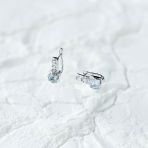 Серебряные серьги Tiva с натуральным топазом 1.708ct (2166122)