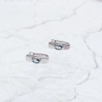 Серебряные серьги Tiva с топазом Лондон Блю 0.65ct (2167716)