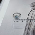 Серебряное кольцо Tiva с натуральным топазом 1.415ct, вес изделия 2,55 гр (2171614) 17 размер