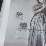 Серебряные серьги Tiva с натуральным топазом 9.458ct (2171669)