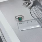 Серебряное кольцо Tiva с натуральным изумрудом 1.575ct, вес изделия 3,23 гр (2172529) 18 размер