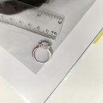 Серебряное кольцо Tiva с опалом 1.318ct, фианитами, вес изделия 3,15 гр (2174318) 17.5 размер