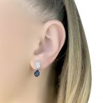 Серебряные серьги Tiva с натуральным сапфиром 2.793ct (2063155)