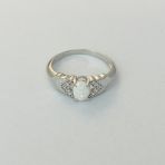 Серебряное кольцо Tiva с опалом 0.313ct, вес изделия 2,63 гр (2105589) 19 размер