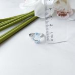 Серебряное кольцо Tiva с натуральным топазом 6.313ct, вес изделия 3,84 гр (2129660) 17 размер