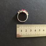 Серебряное кольцо Tiva с натуральным рубином 3.675ct, вес изделия 3,22 гр (2147046) 17 размер