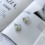 Серебряные серьги Tiva с хризолітом 9.628ct (2157373)