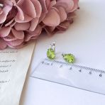 Серебряные серьги Tiva с хризолітом 8.4ct (2157588)