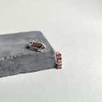 Серебряные серьги Tiva с натуральным гранатом 3.213ct (2166320)