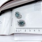 Серебряные серьги Tiva с топазом Лондон Блю 7.104ct (2167693)