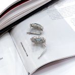 Серебряные серьги Tiva с топазом Лондон Блю 7.104ct (2167693)