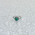 Серебряное кольцо Tiva с натуральным изумрудом 1.575ct, вес изделия 3,07 гр (2172529) 17 размер