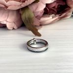 Серебряное кольцо Tiva с керамикой, вес изделия 4,73 гр (1523841) 18 размер