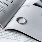 Серебряное кольцо Tiva с натуральным изумрудом 0.538ct, вес изделия 1,88 гр (1762943) 17.5 размер