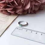 Серебряное кольцо Tiva с натуральным изумрудом 0.538ct, вес изделия 1,88 гр (1762943) 17.5 размер
