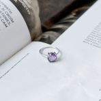 Серебряное кольцо Tiva с александритом 3.602ct, вес изделия 2,57 гр (1825518) 18 размер
