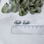 Серебряные серьги Tiva с топазом Лондон Блю 2.985ct (1986561) 
