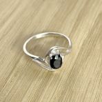 Серебряное кольцо Tiva с натуральным сапфиром 1.055ct, вес изделия 2,2 гр (2000495) 18 размер