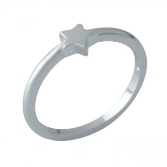 Серебряное кольцо Tiva с без камней, вес изделия 1,77 гр (2002116) 16 размер