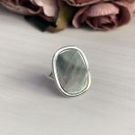 Серебряное кольцо Tiva с натуральным перламутром 4.078ct, вес изделия 6,58 гр (2041863) 17 размер