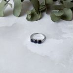 Серебряное кольцо Tiva с натуральным сапфиром 2.025ct, вес изделия 2,14 гр (2057567) 18 размер